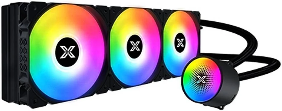 خنک کننده مایع پردازنده Xigmatek Liquid Killer X 360 AIO، سرعت فن 1800 دور در دقیقه، جریان هوای فن 82.2CFM، صفحه سرد مسی، پمپ بلبرینگ سرامیکی، فن بلبرینگ هیدرولیک، مشکی | EN47703