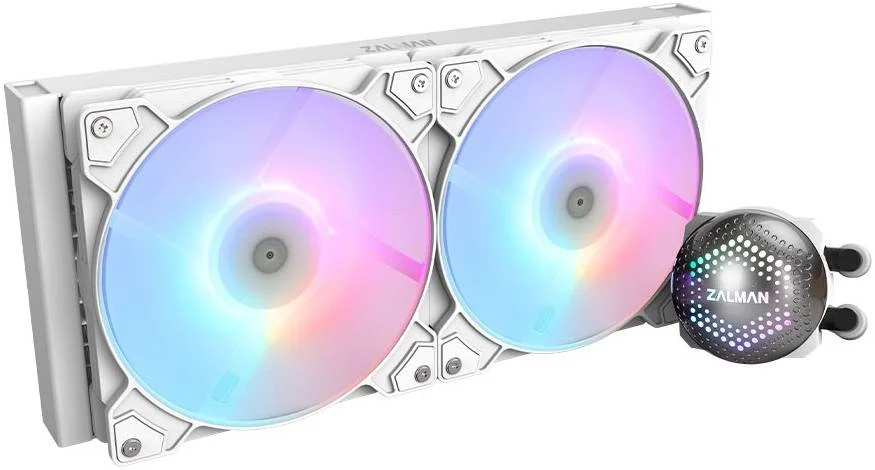 خنک کننده مایع پردازنده زالمن ALPHA 28 RGB، رادیاتور 280 میلی‌متری، فن‌های 140 میلی‌متری ARGB با کنترل PWM، سرعت فن 1600 دور در دقیقه، جریان هوای 83.07CFM، کنترل PWM، اینتل / AMD، سفید | ZM-ALPHA-28-WHITE