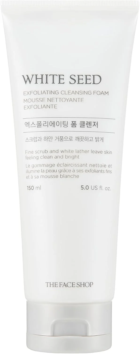 فوم پاک کننده و لایه بردار دانه سفید THE FACE SHOP، ۱۵۰ میلی لیتر