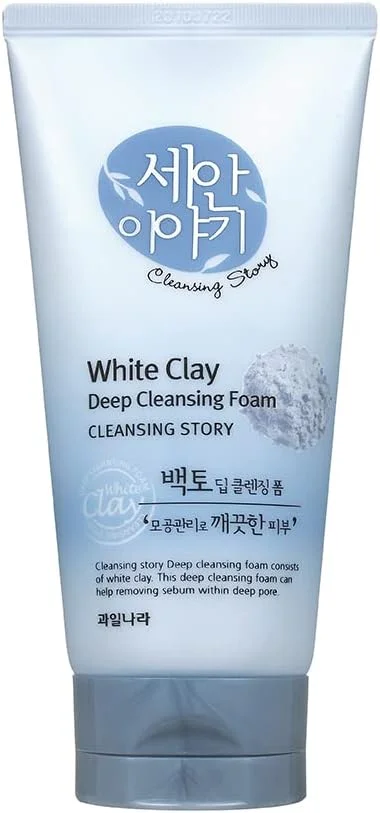 فوم پاک کننده عمیق صورت طبیعی Kwailnara Cleansing Story - خاک رس سفید