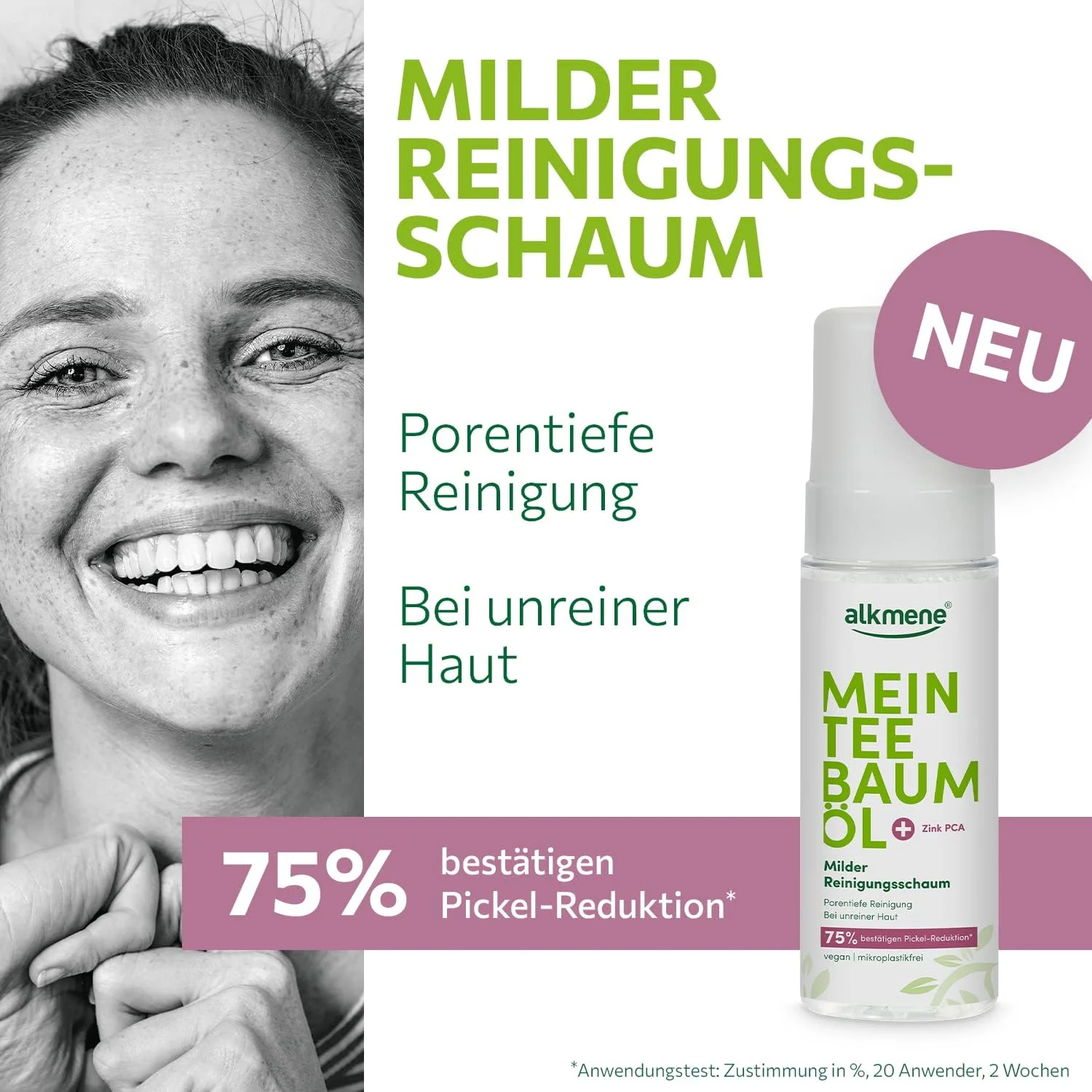 فوم پاک کننده ملایم درخت چای آلکمنه 150 میلی لیتر - فوم پاک کننده درخت چای - فوم درمان آکنه - پاک کننده تسکین دهنده - بهترین پاک کننده صورت - پاک کننده ملایم صورت فوم پاک کننده ملایم درخت چای آلکمنه 150 میلی لیتر - فوم پاک کننده درخت چای - فوم درمان آکنه - پاک کننده تسکین دهنده - بهترین پاک کننده صورت - پاک کننده ملایم صورت