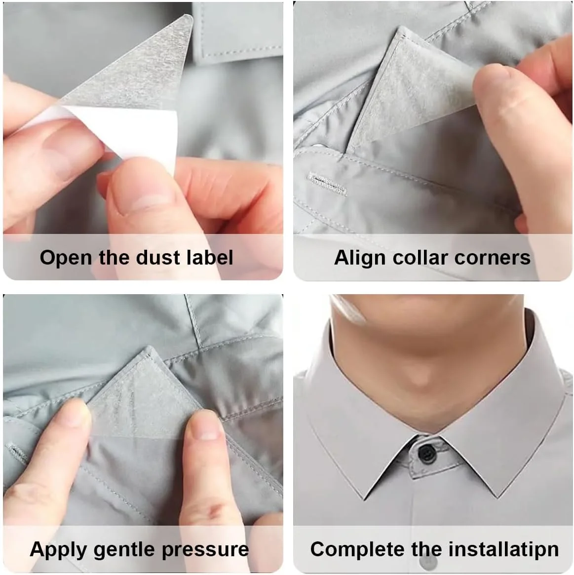 روکش یقه پیراهن پولو 250 عددی، پد مدل دهی یقه نامرئی یکبار مصرف، روکش یقه مردانه و زنانه، روکش یقه پیراهن پولو بدون لول شدن، (مدل چسبی)