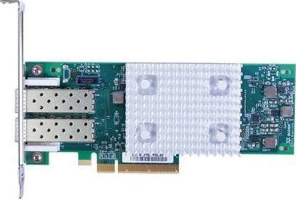 آداپتور گذرگاه میزبان دو پورت HPE SN1100Q 16Gb، کم حجم، انتقال داده 14.025 گیگابیت بر ثانیه، PCIe 3.0، فیبر نوری، 2 اسلات توسعه | P9D94A