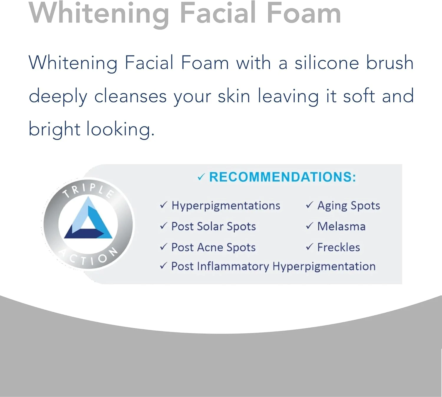 فوم شستشوی صورت روشن کننده نوواکلیر – فوم شستشوی صورت با برس سیلیکونی حاوی آلفا آربوتین، گلیکولیک اسید و لاکتیک اسید – فوم پاک کننده عمیق، لایه بردار و روشن کننده برای لک های تیره و رنگ ناهموار پوست 100 میلی لیتر