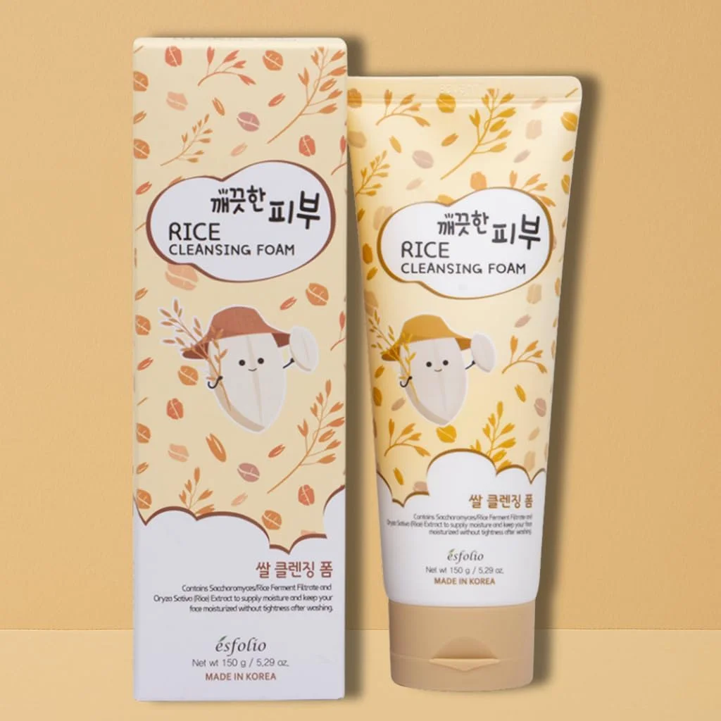 فوم شستشوی صورت برنج اسفولیو – پاک کننده ملایم روزانه صورت با فوم نرم و کرمی – مناسب برای انواع پوست – کمک به از بین بردن آلودگی، چربی و ناخالصی ها بدون ایجاد خشکی (150 گرم) فوم شستشوی صورت برنج اسفولیو – پاک کننده ملایم روزانه صورت با فوم نرم و کرمی – مناسب برای انواع پوست – کمک به از بین بردن آلودگی، چربی و ناخالصی ها بدون ایجاد خشکی (150 گرم)