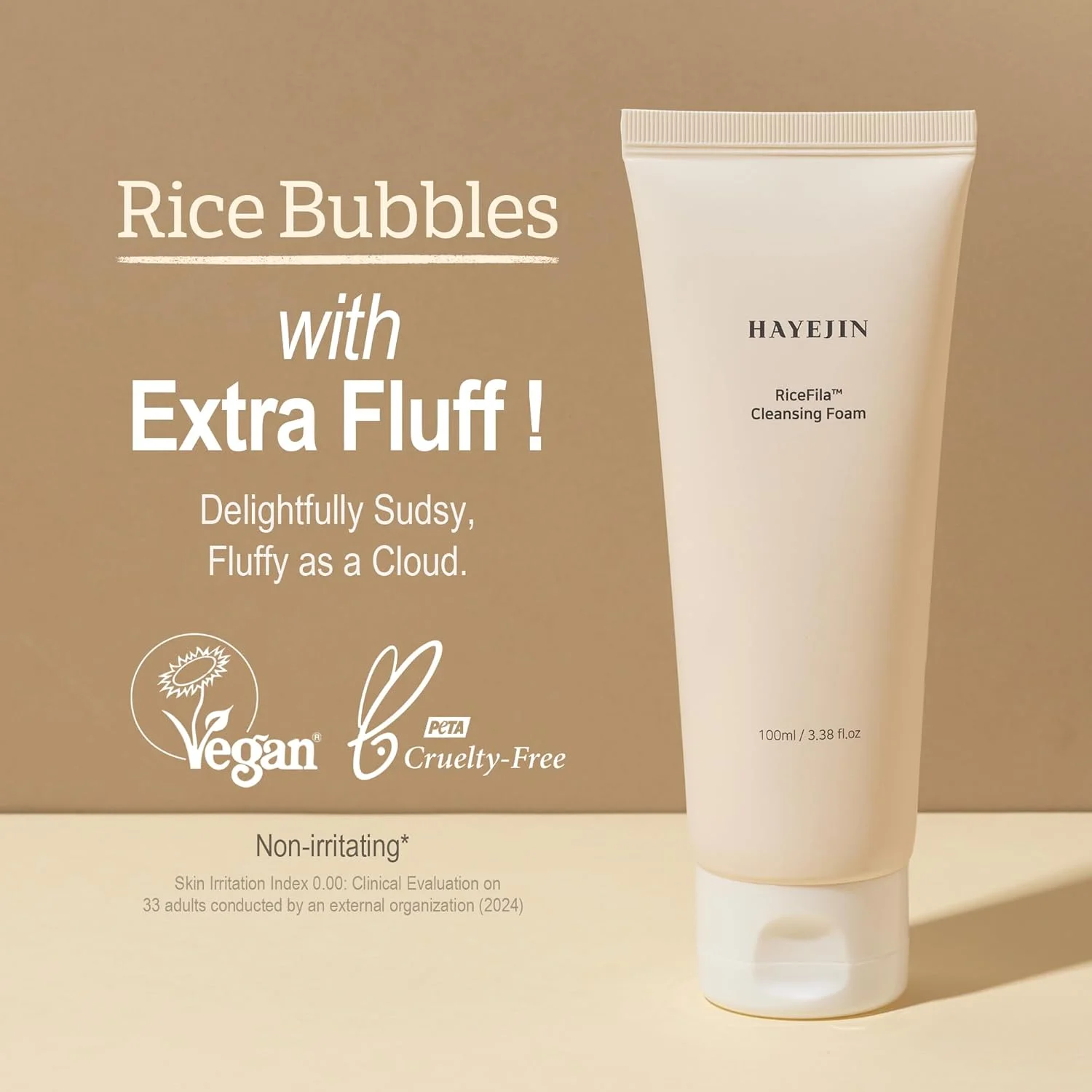 فوم شستشوی صورت برنج هایجین برای شستشوی عمیق صورت، 100 میلی لیتر فوم شستشوی صورت برنج هایجین برای شستشوی عمیق صورت، 100 میلی لیتر