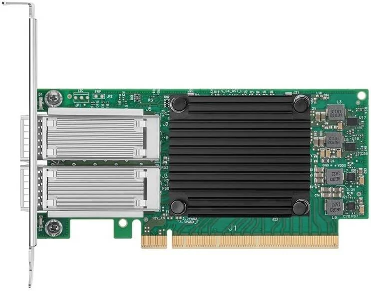 کارت آداپتور اترنت Mellanox MCX516A-CDAT ConnectX-5 Ex، نرخ داده 100 گیگابیت بر ثانیه، دو پورت QSFP28، PCI Express Gen3/Gen4 | MCX516A-CDAT