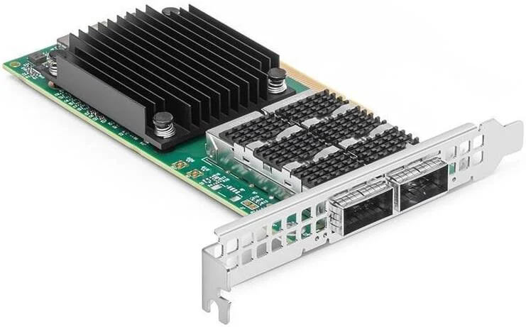کارت آداپتور Mellanox MCX623106AN-CDAT ConnectX-6 Dx EN، اترنت 100GbE، دو پورت QSFP56، PCIe 4.0 x16، بدون رمزنگاری، براکت بلند | MCX623106AN-CDAT