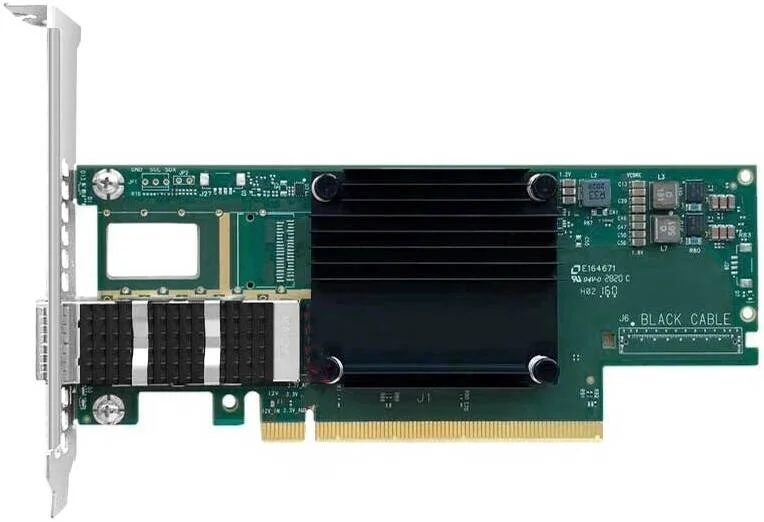 کارت آداپتور Mellanox MCX653105A-ECAT ConnectX-6 InfiniBand/Ethernet، 100 گیگابیت بر ثانیه (HDR100، EDR IB و 100GbE)، تک پورت QSFP56، PCIe3.0/4.0 x16، براکت بلند | MCX653105A-ECAT