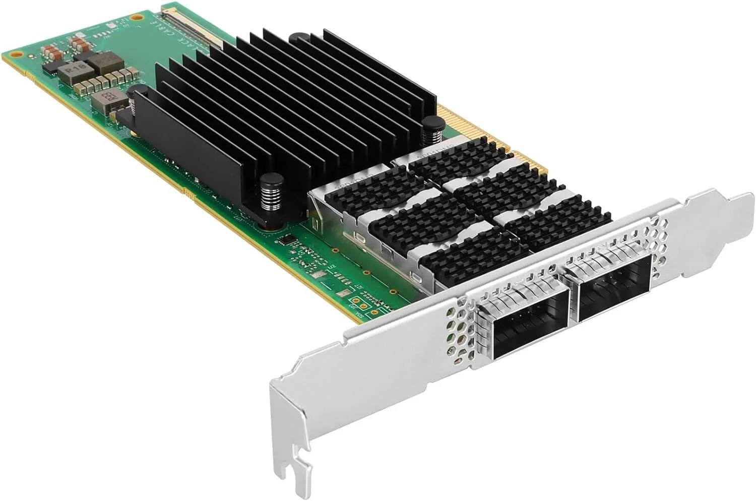 کارت آداپتور Mellanox MCX653106A-HDAT ConnectX-6 InfiniBand/Ethernet، HDR IB (200Gb/s) و 200GbE، دو پورت QSFP56، PCIe3.0/4.0 x16، براکت بلند | MCX653106A-HDAT