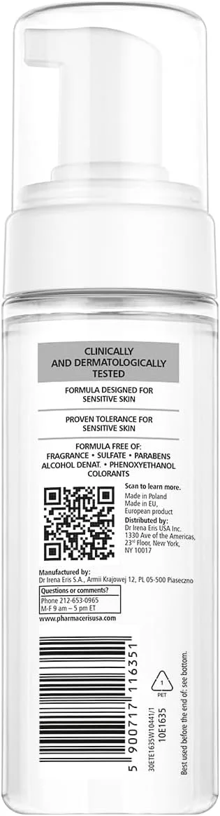 فوم پاک کننده ملایم صورت فارماسریز سری A مدل Puri‑Sensilium، ۱۵۰ میلی لیتر – پاک کننده روزانه فاقد صابون پری بیوتیک حاوی د-پانتنول و گلوکام برای پوست های حساس و آبرسانی طولانی مدت فوم پاک کننده ملایم صورت فارماسریز سری A مدل Puri‑Sensilium، ۱۵۰ میلی لیتر – پاک کننده روزانه فاقد صابون پری بیوتیک حاوی د-پانتنول و گلوکام برای پوست های حساس و آبرسانی طولانی مدت