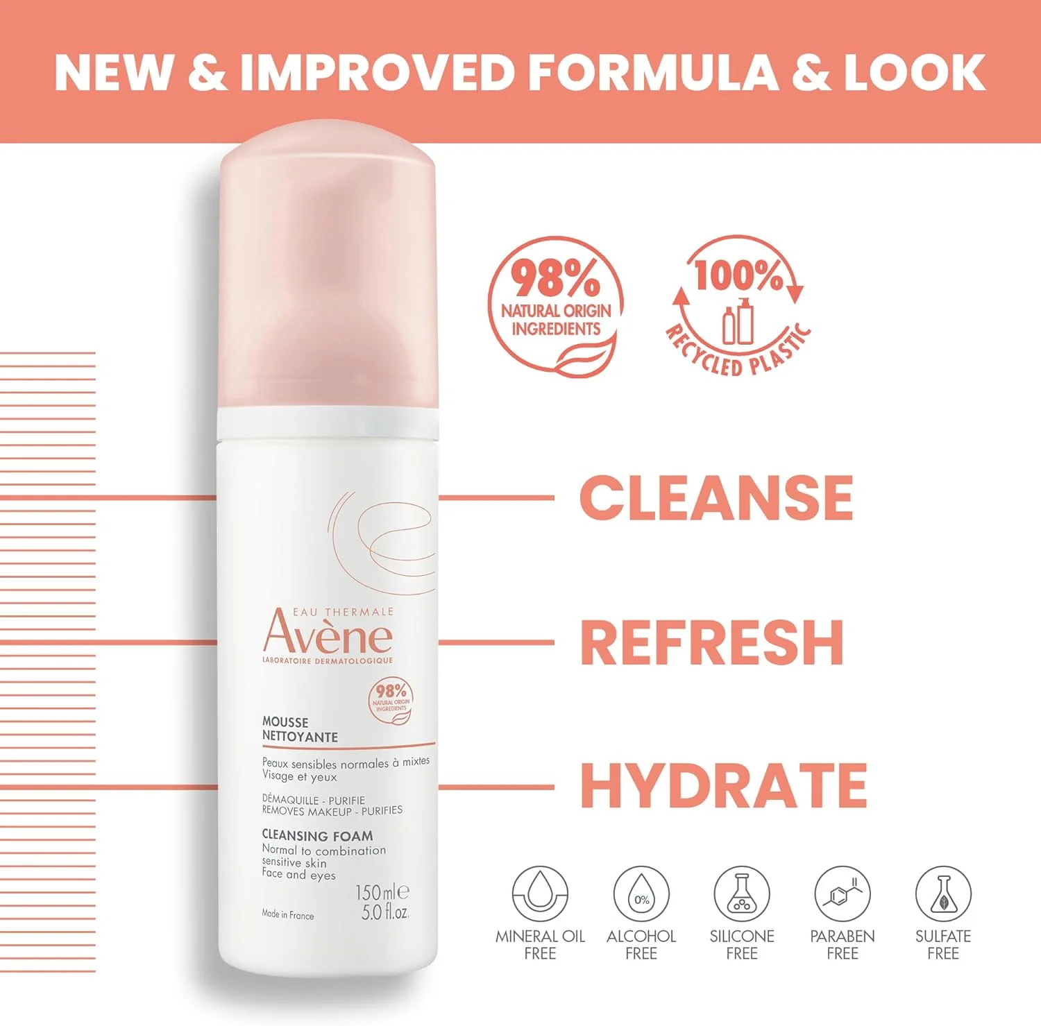 فوم پاک کننده صورت اون برای پوست حساس 150 میلی لیتر فوم پاک کننده صورت اون برای پوست حساس 150 میلی لیتر