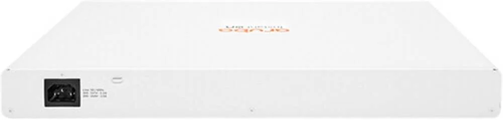 سوئیچ شبکه مدیریتی 24 پورت گیگابیتی PoE++ آ Aruba Instant On 1960 24G 2XGT با دو پورت 10G RJ45 ETH و دو پورت 10G SFP+، ظرفیت سوئیچینگ 128 گیگابیت بر ثانیه، توان خروجی 370 وات، نرخ ارسال 95 مگاپیکسل در ثانیه، سفید | JL807A