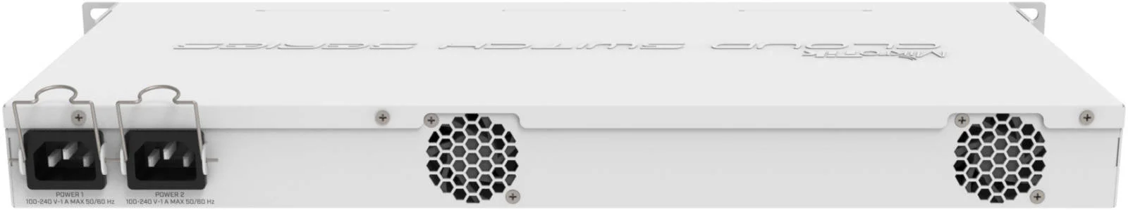 سوییچ روتر ابری میکروتیک، IEEE 802.1Q VLAN، ظرفیت سوییچینگ 128 گیگابیت بر ثانیه، نرخ ارسال 95.2 میلیون بسته در ثانیه، 20 پورت SFP، 4 پورت SFP+، قابل نصب در رک 1U، RouterOS L5 یا SwitchOS، سفید | CRS328-4C-20S-4S+RM سوییچ روتر ابری میکروتیک، IEEE 802.1Q VLAN، ظرفیت سوییچینگ 128 گیگابیت بر ثانیه، نرخ ارسال 95.2 میلیون بسته در ثانیه، 20 پورت SFP، 4 پورت SFP+، قابل نصب در رک 1U، RouterOS L5 یا SwitchOS، سفید | CRS328-4C-20S-4S+RM