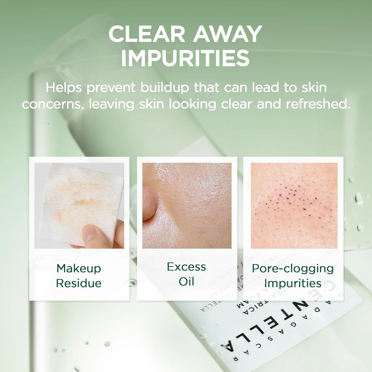 فوم شستشوی صورت SKIN1004 مدل ماداگاسکار سنتلا تی-تریکا BHA حجم 125 میلی لیتر