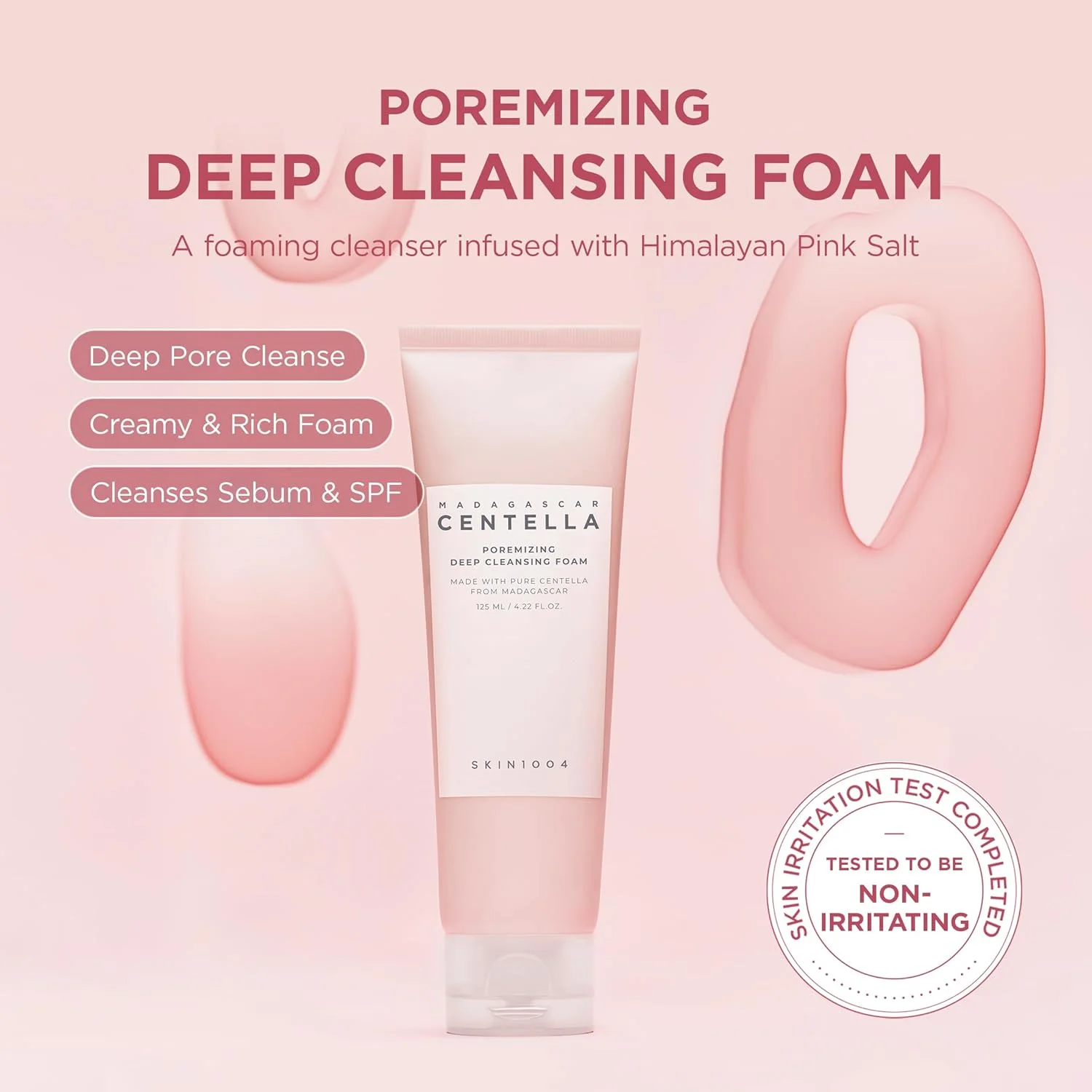 فوم پاک کننده عمیق منافذ پوست سنتلا ماداگاسکار SKIN1004 حجم 125 میلی لیتر