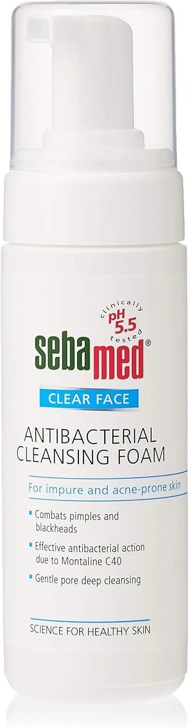 فوم شستشوی صورت آنتی باکتریال سبامد Clear Face، ۱۵۰ میلی لیتر فوم شستشوی صورت آنتی باکتریال سبامد Clear Face، ۱۵۰ میلی لیتر