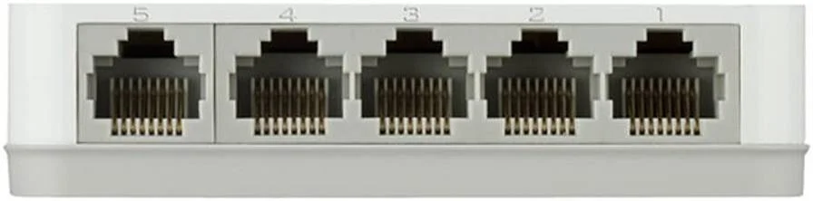 سوئیچ دسکتاپ 5 پورت گیگابیتی دی-لینک، رابط 5x1000Base-T، Auto MDI/MDIX، ظرفیت سوئیچینگ 10 گیگابیت بر ثانیه، سفید | DGS-1005A