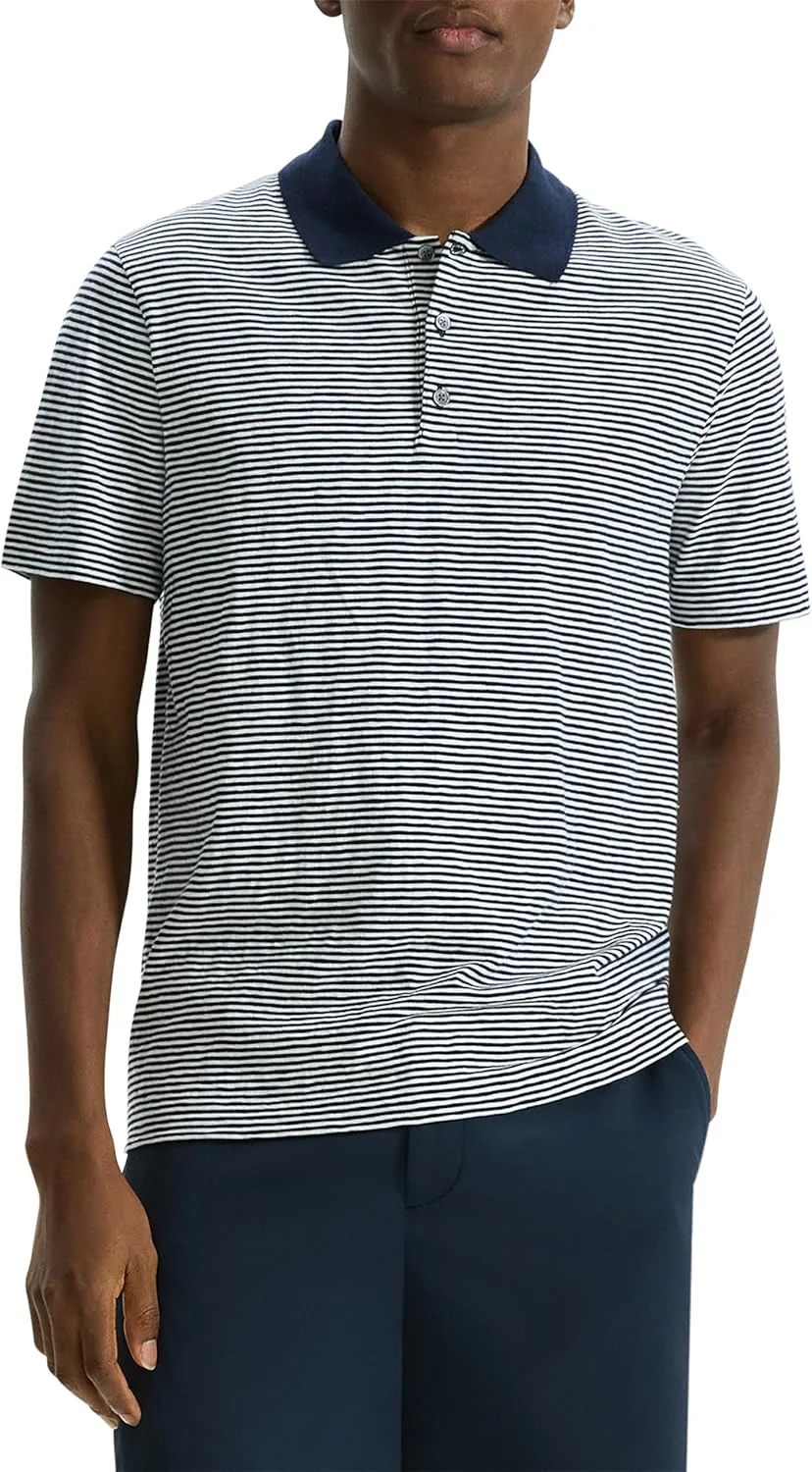 پیراهن مردانه تئوری مدل Bron D Even Stripe - Cosmos