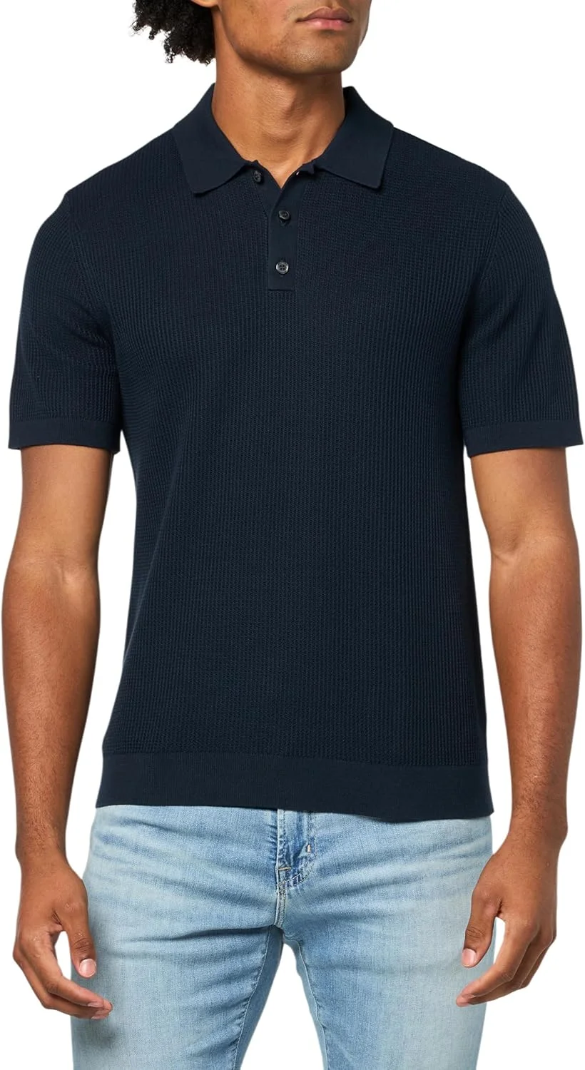 پولوشرت آستین کوتاه مردانه تئوری بافتنی پنبه ای لطیف