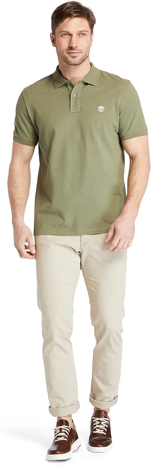 پولوشرت مردانه تیمبرلند مدل TFO SS Millers River Pique (سایز معمولی)