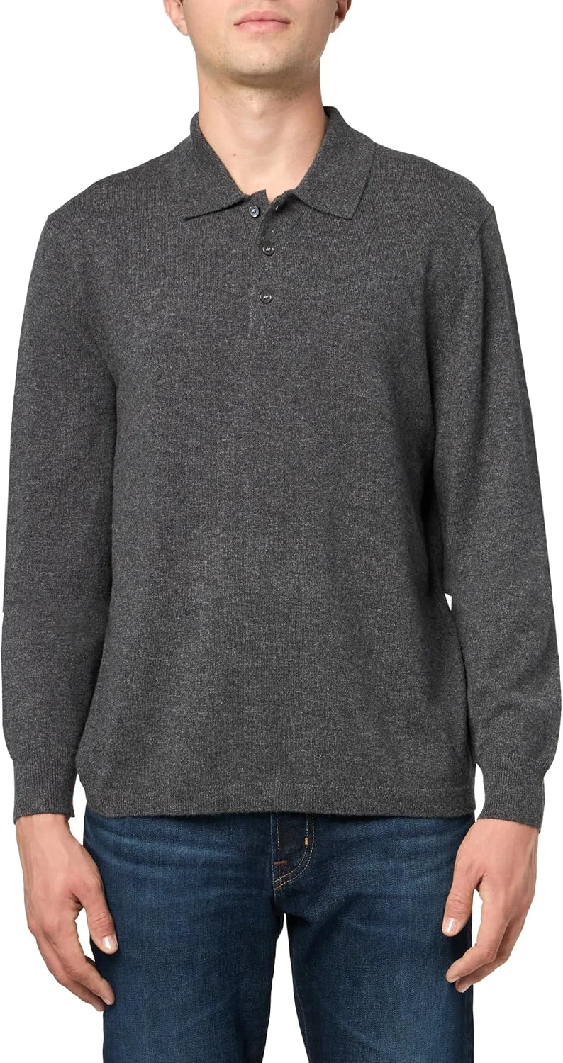 پولوشرت آستین بلند مردانه تئوری مدل هیلس بافت کشمیری