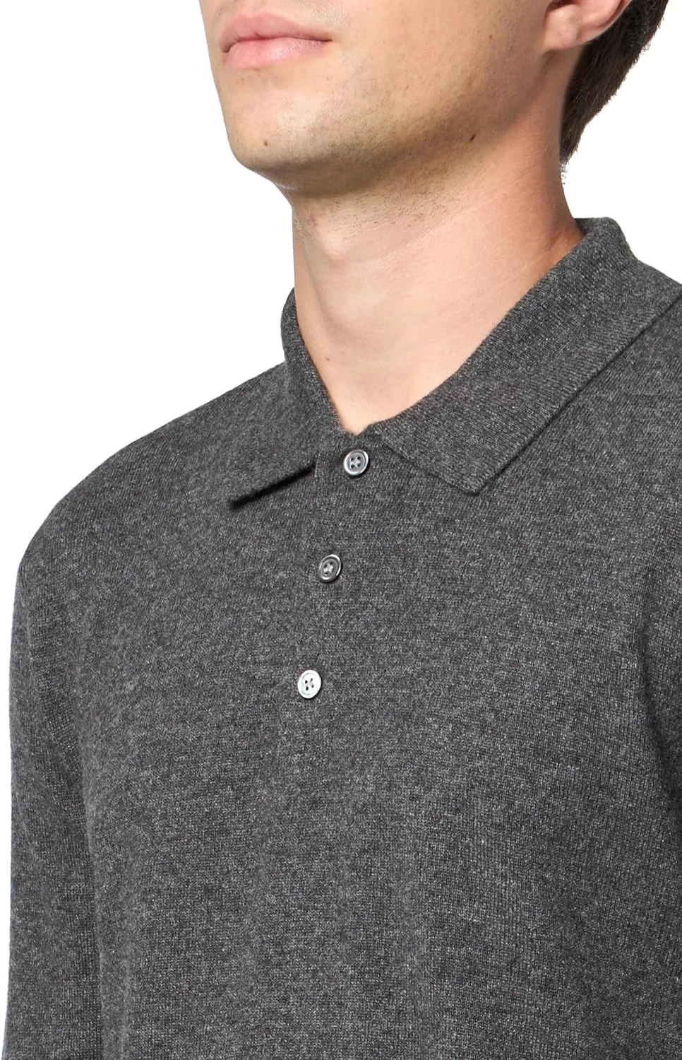 پولوشرت آستین بلند مردانه تئوری مدل هیلس بافت کشمیری