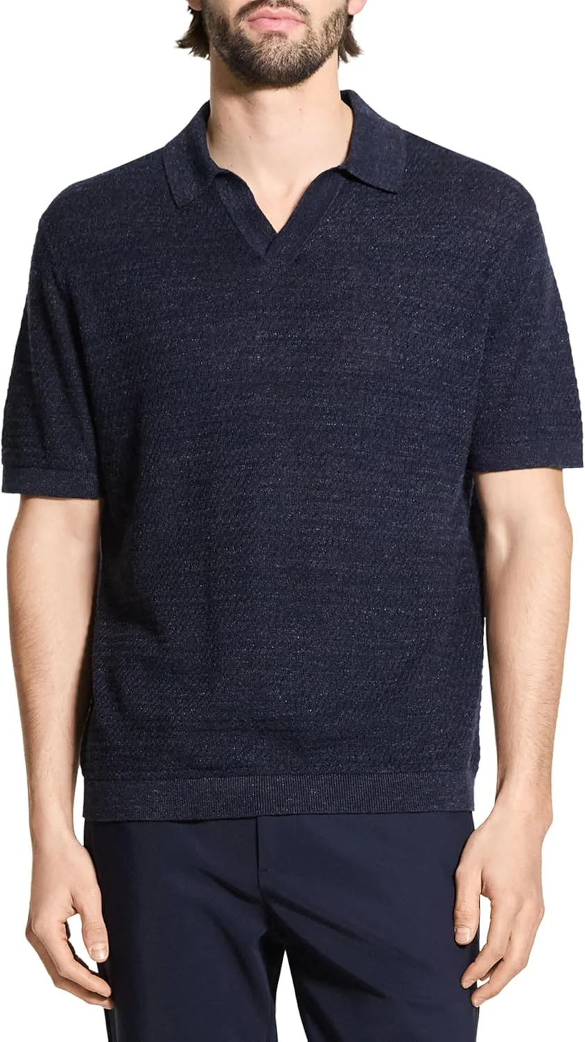 پولوشرت مردانه Theory مدل P0583702 Brenan از جنس لینن اقیانوسی