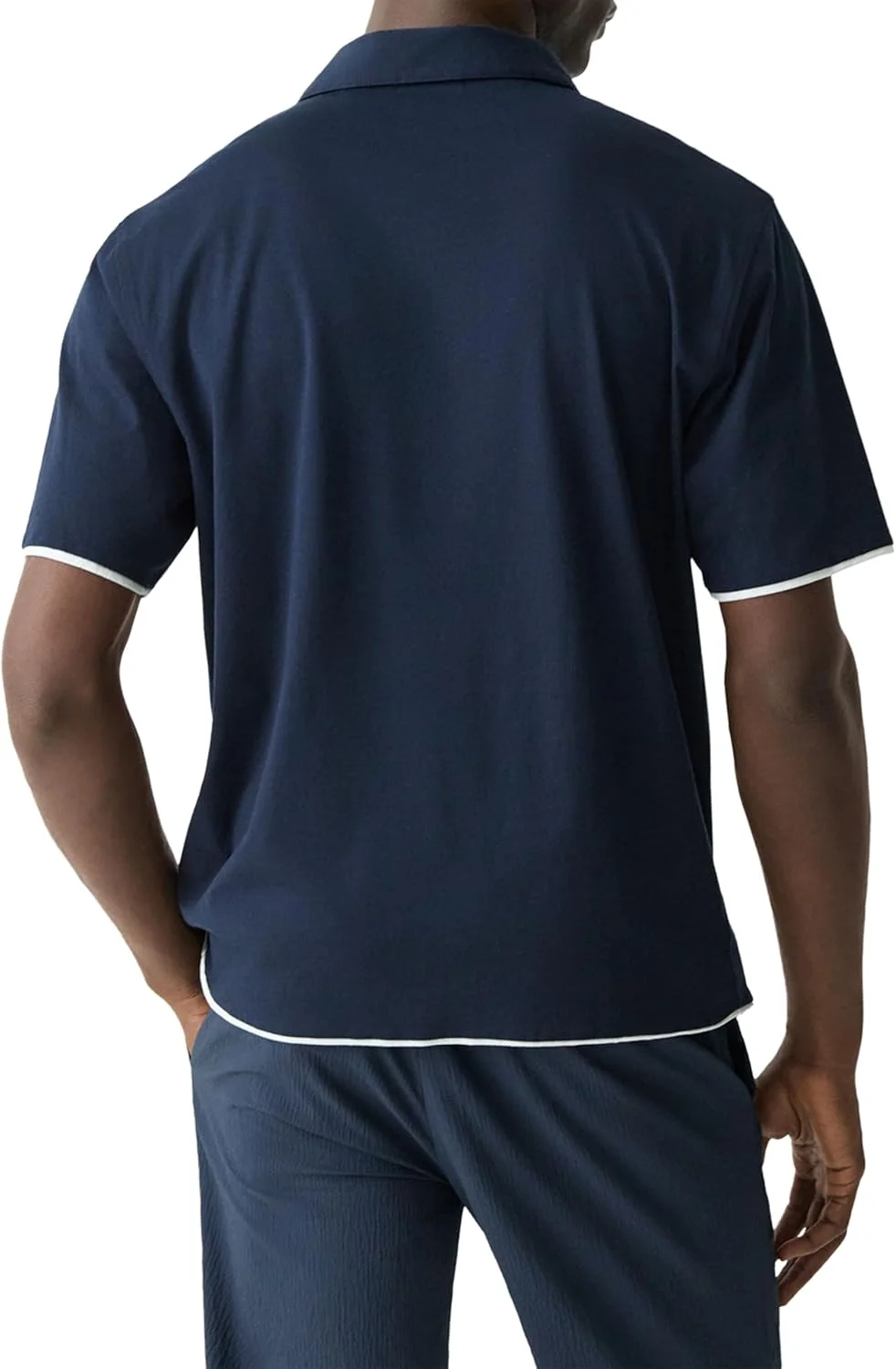 پولوشرت مردانه تئوری یقه جانی دولایه، از جنس پنبه پیما