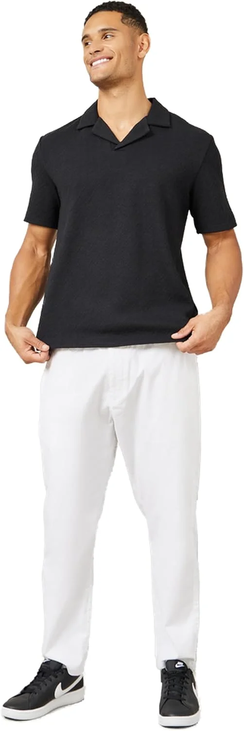 پولوشرت مردانه استایلی بافت شیورون با یقه برگردان