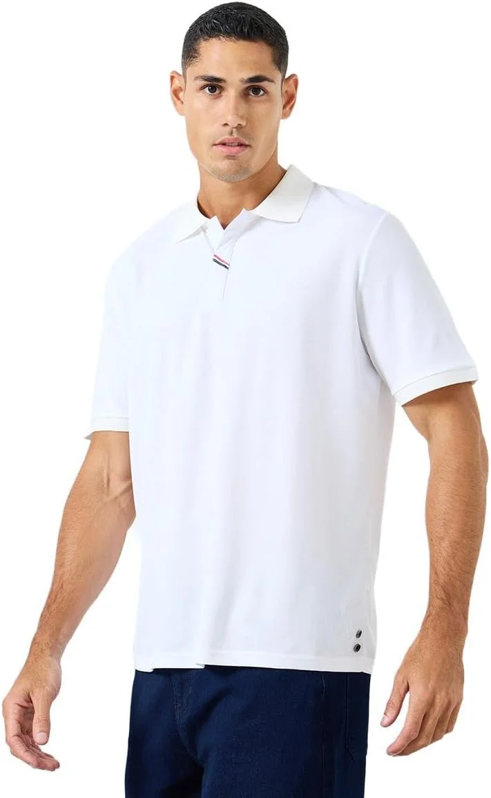 پولوشرت مردانه استایلی با برش معمولی و دکمه در کنار