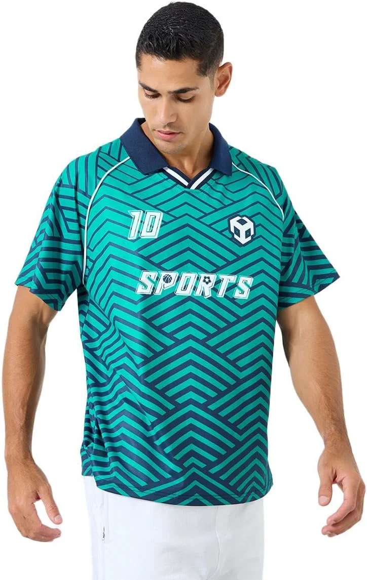 پولوشرت مردانه استایلی با طرح چاپی دیجیتال و سایز بزرگ