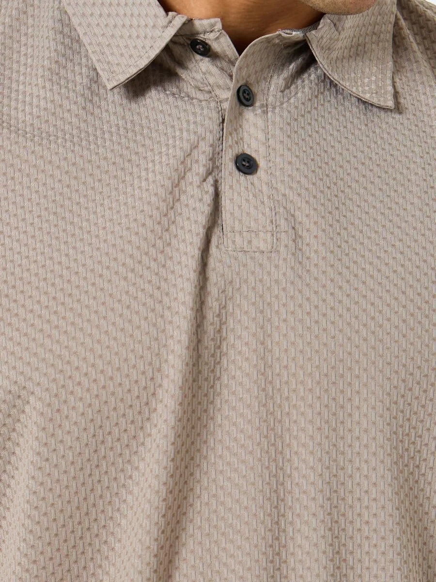 پولوشرت مردانه استایلی با بافت دکمه دار - مدل معمولی