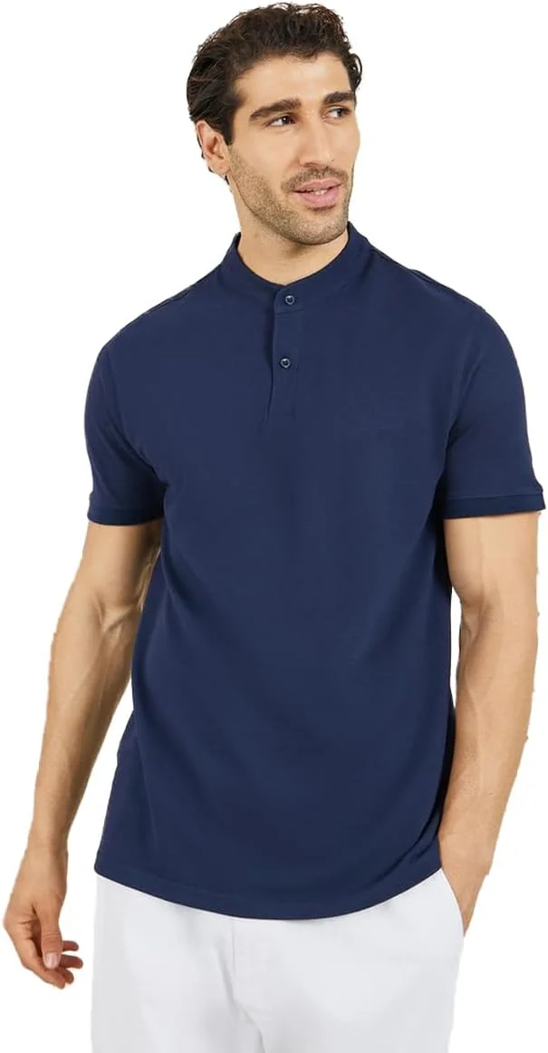 پولوشرت مردانه یقه دیپلمات ساده استایلی