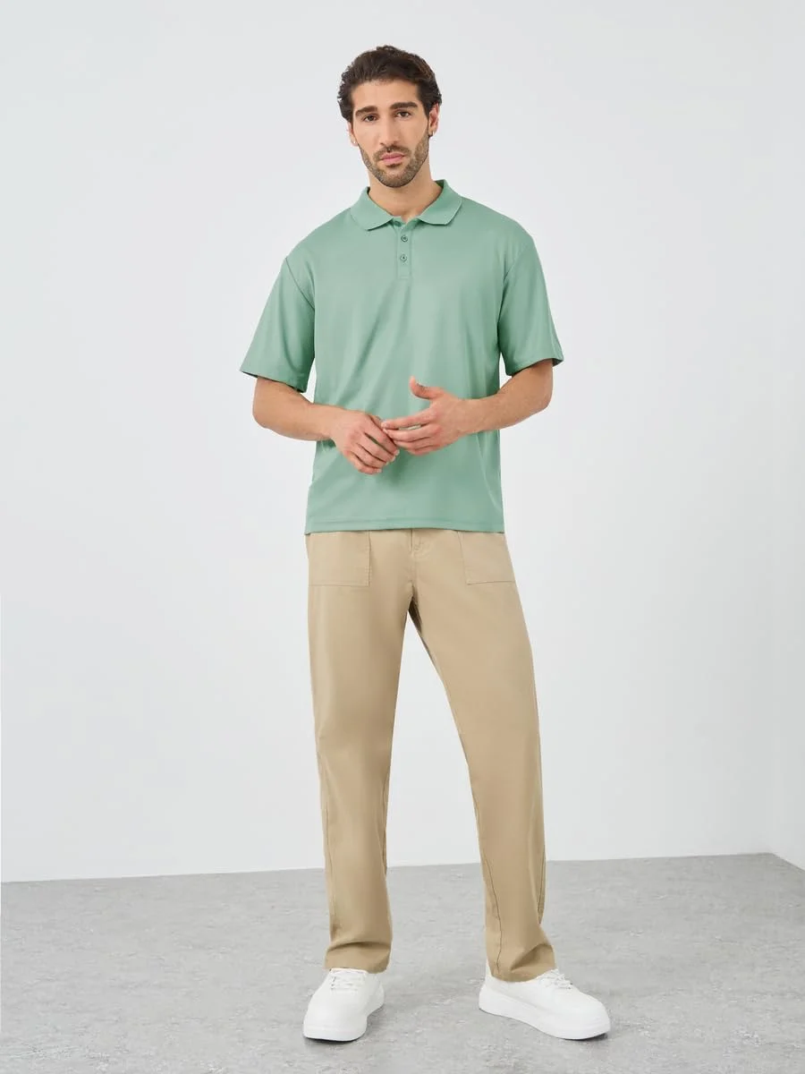 تی شرت یقه پولو مردانه استایلی، طرح ساده، مدل معمولی تی شرت یقه پولو مردانه استایلی، طرح ساده، مدل معمولی