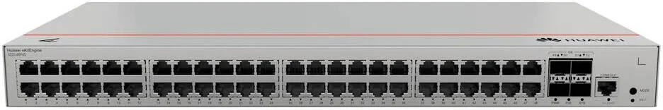سوئیچ های Huawei S220-48P4S، دارای 48 پورت 10/100/1000BASE-T، 4 پورت GE SFP، توان PoE+ 380W، منبع تغذیه AC داخلی، نرخ ارسال بسته 77 Mpps، ظرفیت سوئیچینگ 104 گیگابیت بر ثانیه، گیگابیتی مدیریت شده | 98012379