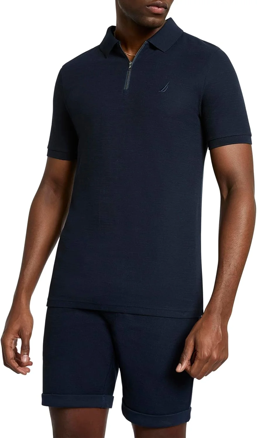 پولوشرت مردانه ناتیکا مدل N1R02929، سرمه‌ای تیره، کلاسیک