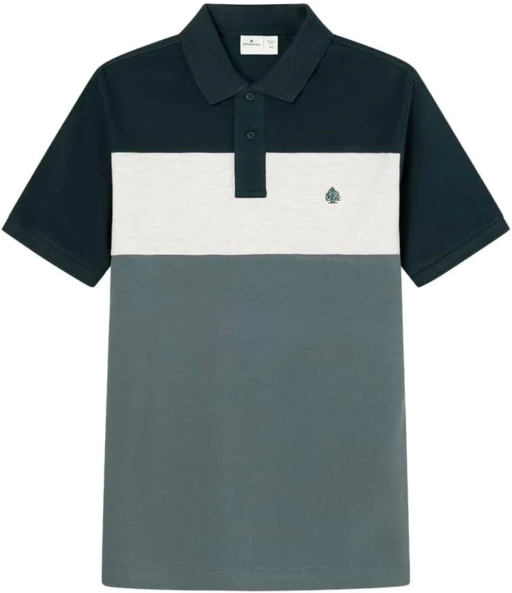 پولوشرت آستین کوتاه مردانه اسپرینگفیلد با یک نوار و گلدوزی درخت