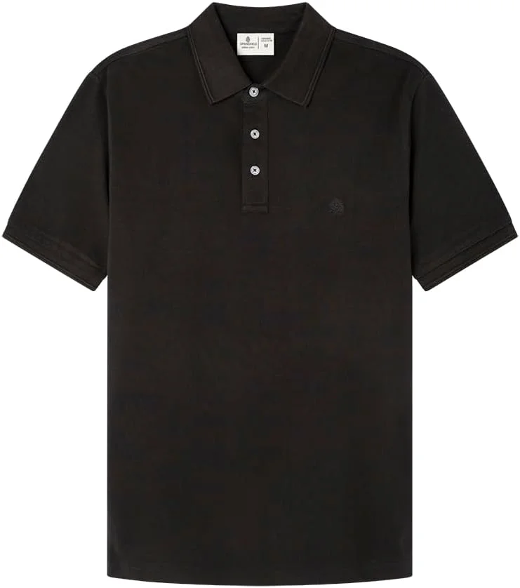 پولوشرت آستین کوتاه مردانه اسلیم فیت Springfield با گلدوزی درخت. پولوشرت ۱۰۰٪ پنبه BCI