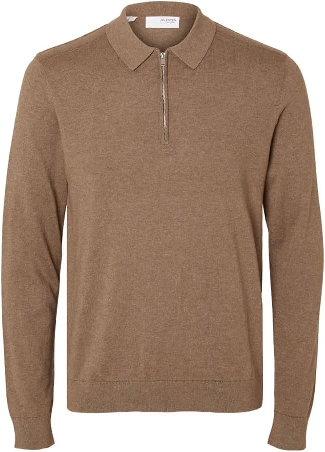 پولوشرت مردانه زیپدار SELECTED HOMME مدل Slhberg Ls Half Zip Polo Noos پولوشرت مردانه زیپدار SELECTED HOMME مدل Slhberg Ls Half Zip Polo Noos