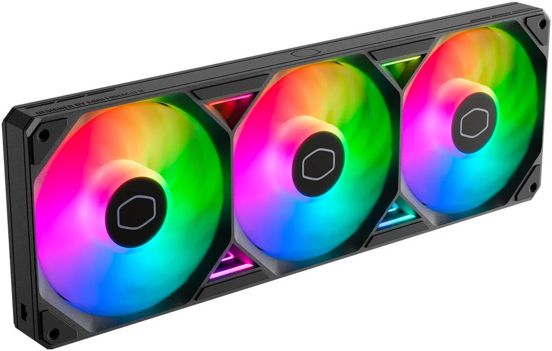 فن کیس کولر مستر SickleFlow Edge 360 ARGB، سرعت فن 2500 دور در دقیقه، جریان هوای فن 190 CFM، بلبرینگ دینامیک حلقه ای، RGB نسل 2 آدرس پذیر، مشکی | MFX-B2DN-25TP2-R1