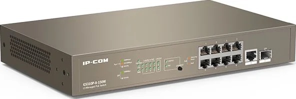 سوئیچ PoE مدیریتی ابری لایه 3 آی پی کام G5310P-8-150W، پورت دوگانه 6 کیلوولت، 24 گیگابیت بر ثانیه | G5310P-8-150W