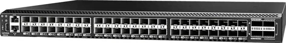 Lenovo ThinkSystem DB620S، دارای مجوز 24 پورت، 24 عدد SFP SWL 16 گیگابایتی، 2 منبع تغذیه، کیت ریل، 1 سال FW | 6415L3A