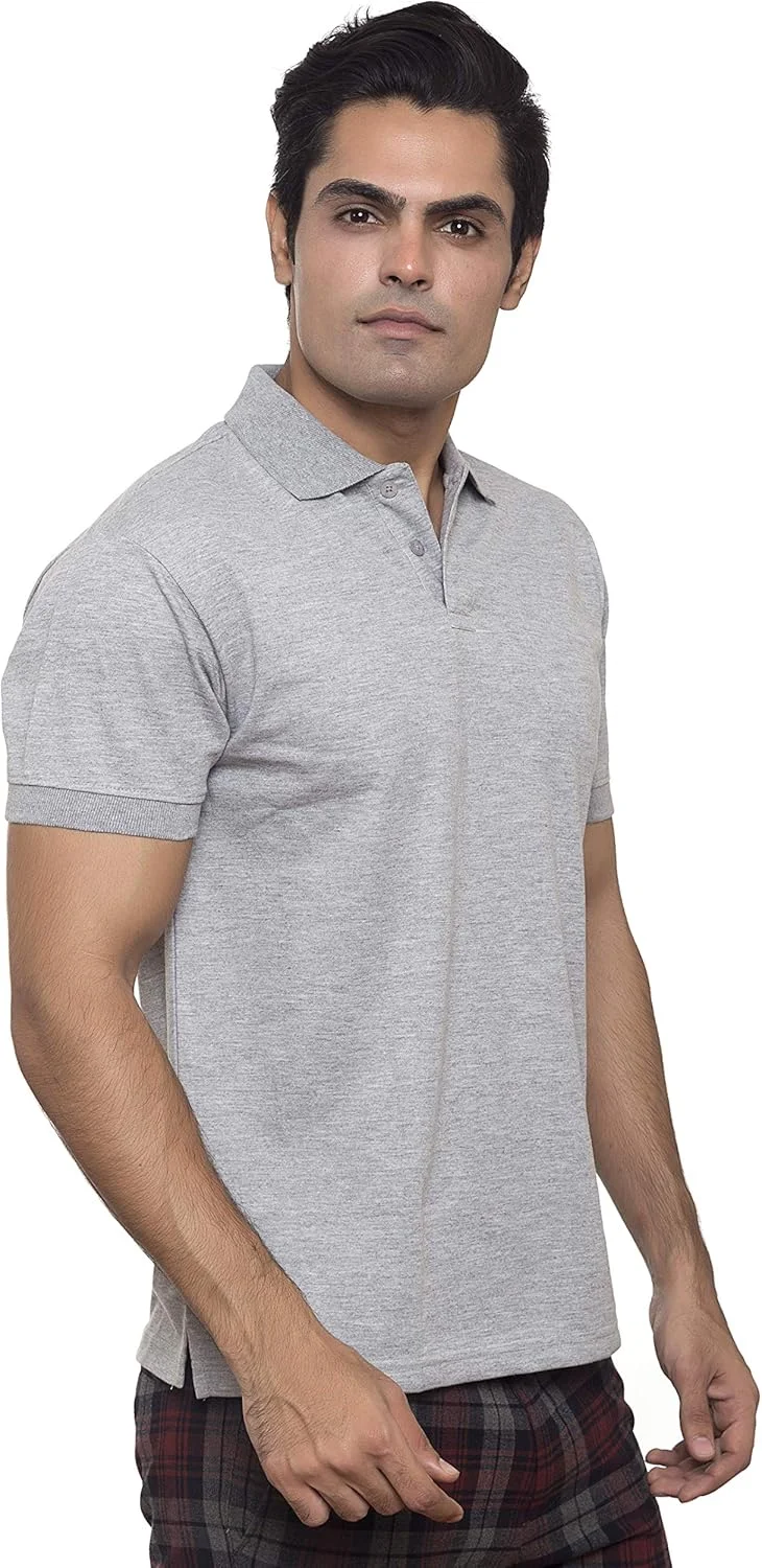 تی شرت پولو آستین کوتاه مردانه | پیراهن یقه پولو با تن خور معمولی | ترکیب پنبه و پلی استر، پولو DrynCool پایه مردانه، توسط Santhome