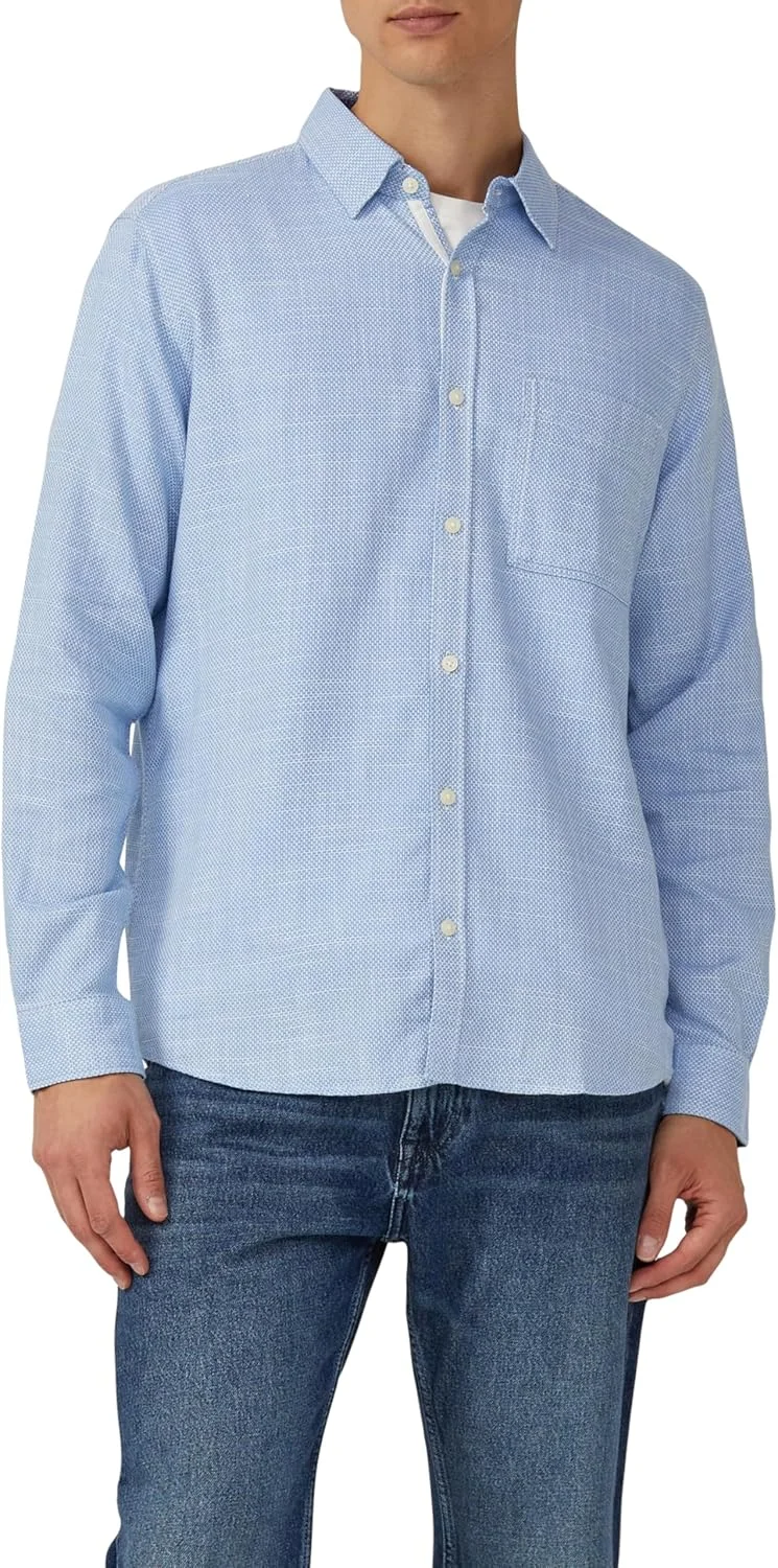 پیراهن آستین بلند مردانه s.Oliver مدل 2168125، برش معمولی (تک عددی)