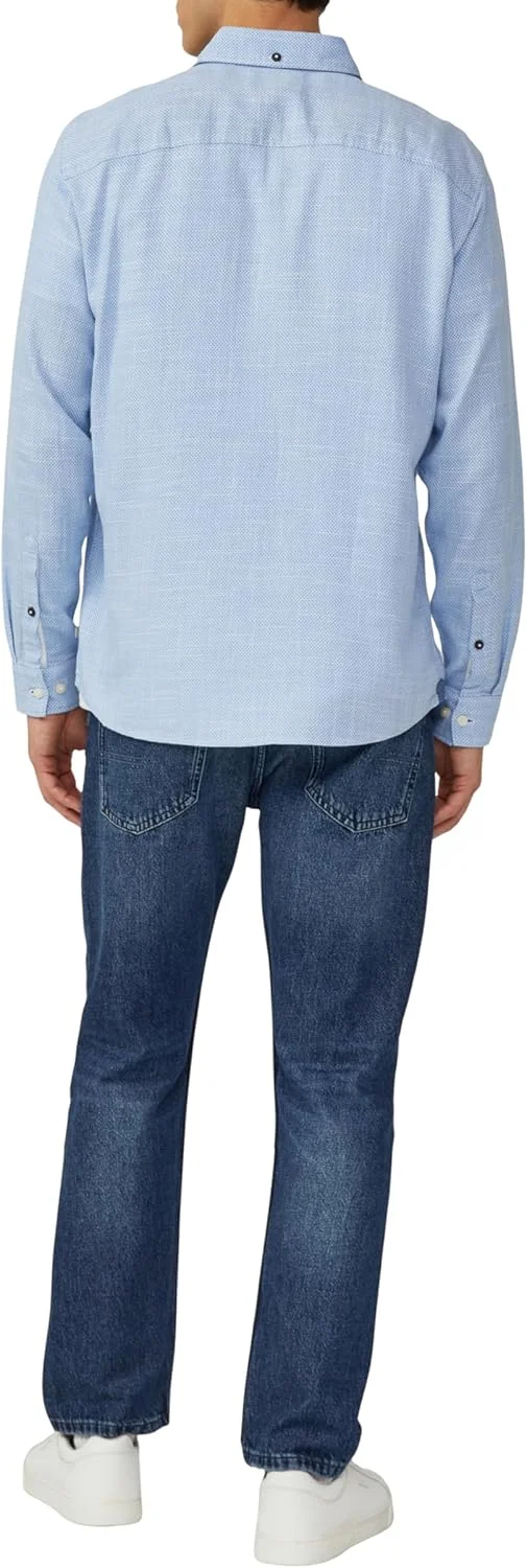 پیراهن آستین بلند مردانه s.Oliver مدل 2168125، برش معمولی (تک عددی)