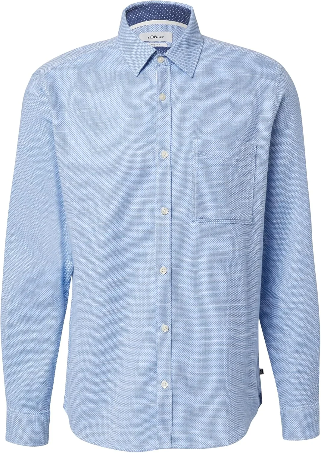 پیراهن آستین بلند مردانه s.Oliver مدل 2168125، برش معمولی (تک عددی)