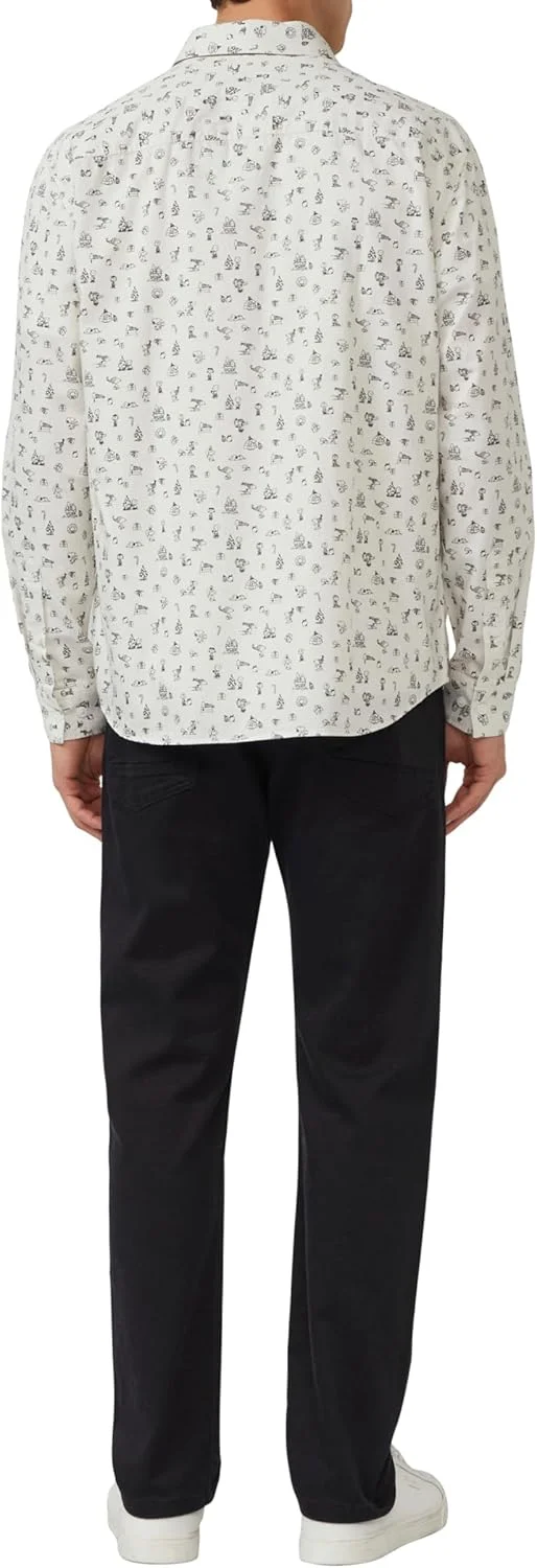 پیراهن آستین بلند مردانه اس.اولیور مدل 2172384 با طرح بادام زمینی پیراهن آستین بلند مردانه اس.اولیور مدل 2172384 با طرح بادام زمینی