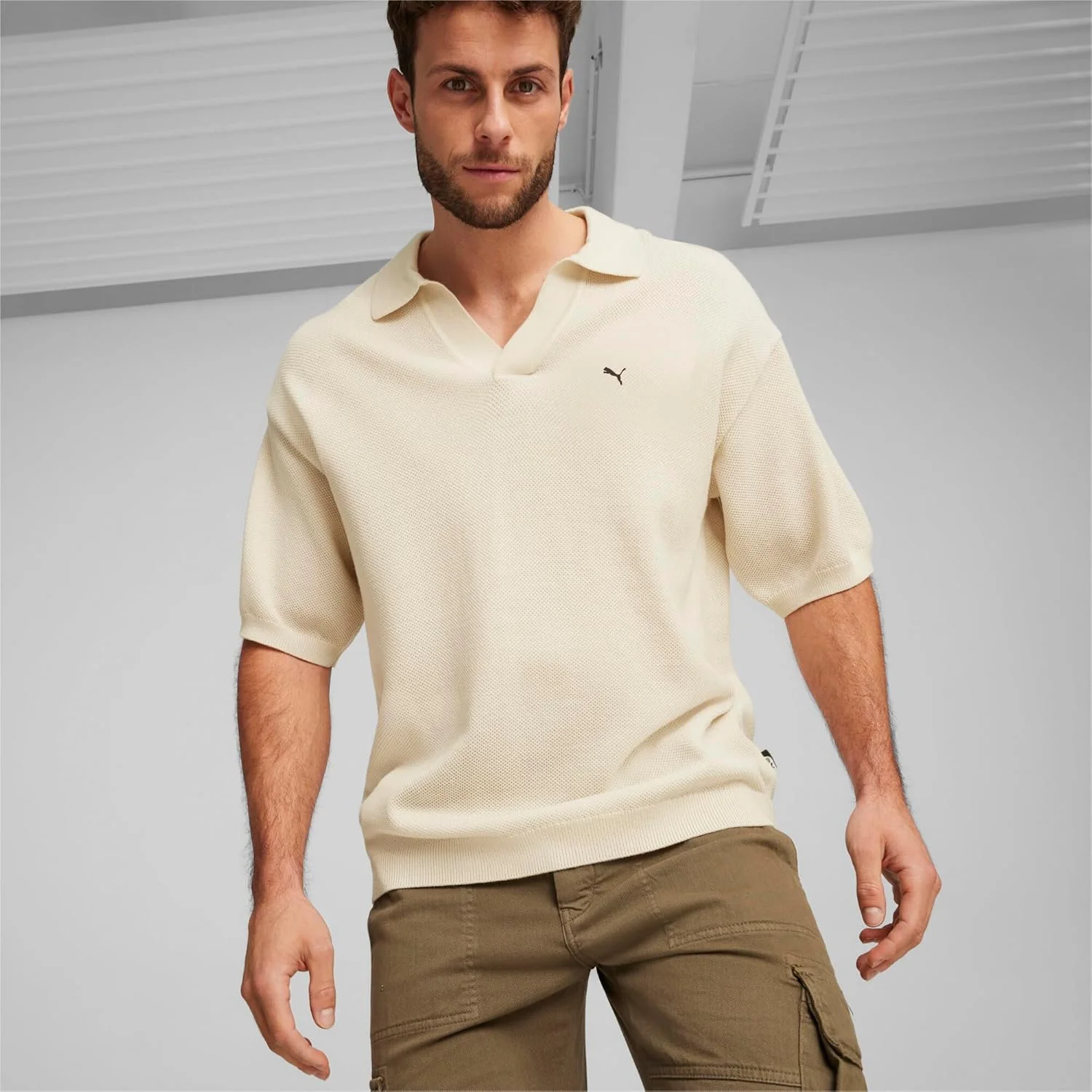 پولوشرت بافتنی مردانه پوما با الهام از بسکتبال نوستالژی