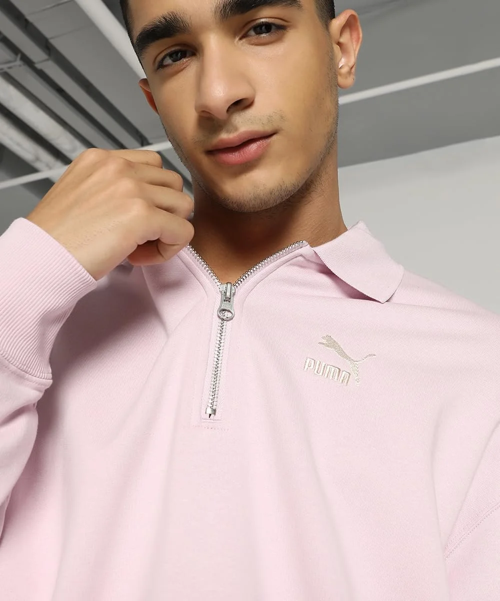 پولوشرت مردانه پوما کلاسیک بنفش - سایز XS